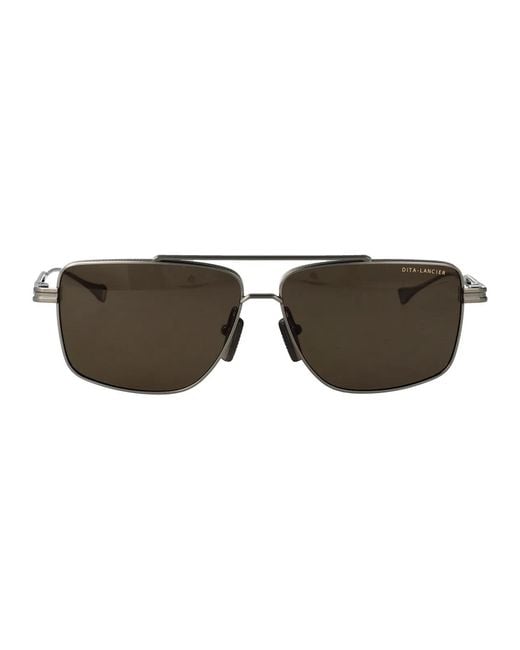 Dita Eyewear Brown Metal Sunglasses