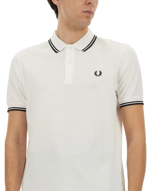 Comme des Garçons White Shirt Strong Will Polo Shirt for men
