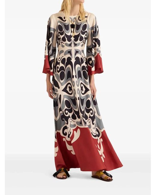 LaDoubleJ Red "Sorella Dress" Long Sleeve Dress