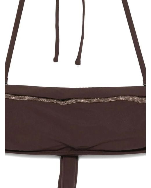 Brunello Cucinelli Brown Swimsuit Top