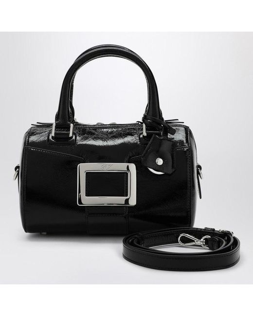 Roger Vivier Black Belle Vivier Mini Bowling Bag