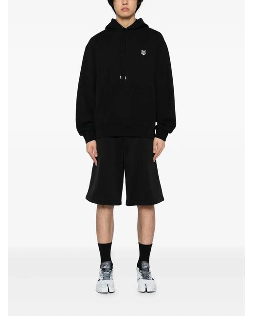 Maison Kitsuné Black Maison Kitsuné Cotton Sweater for men