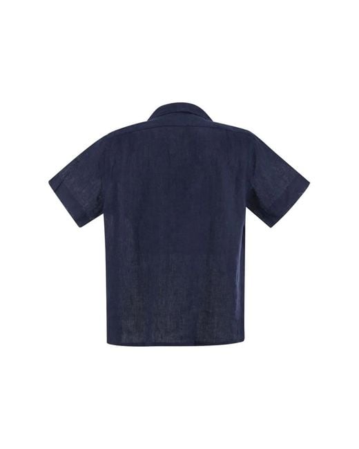 Polo Ralph Lauren Blue Saharan Linen Shirt for men