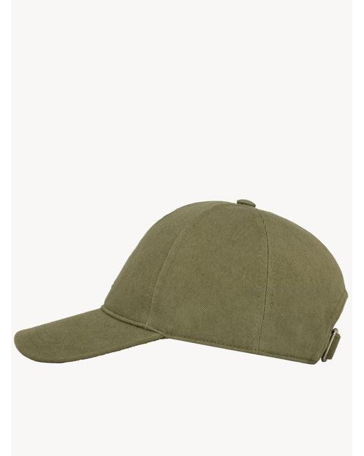 Saint Laurent Green Cappello Da Baseball Cassandre for men