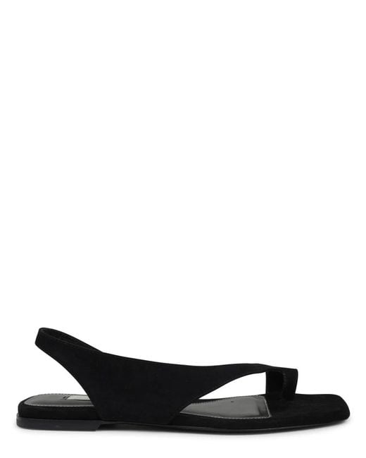 Totême Black Suede Sandal