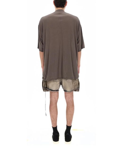 Rick Owens Brown Cotton T-Shirt for men