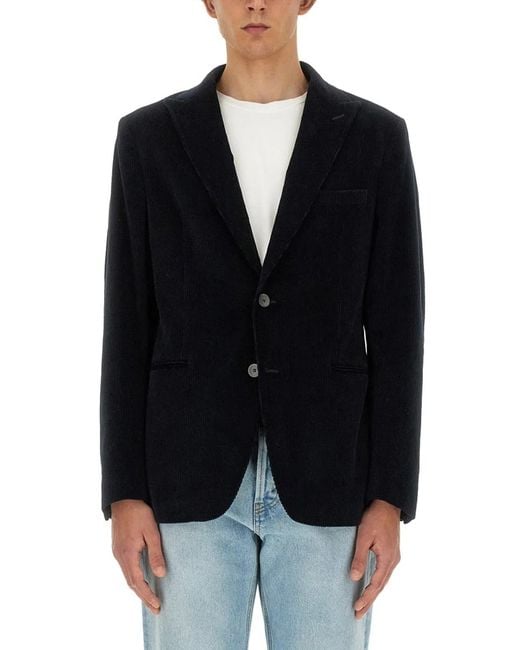 Tonello Black Singlebreasted Jacket for men