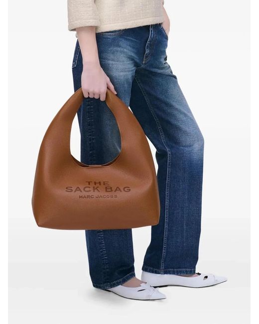 Marc Jacobs Brown The Sack Leather Handbag