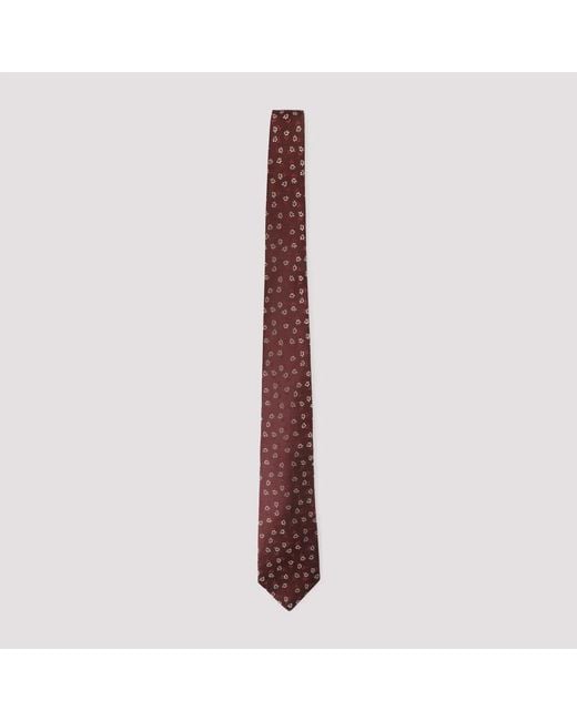 Kiton Purple Silk Tie for men
