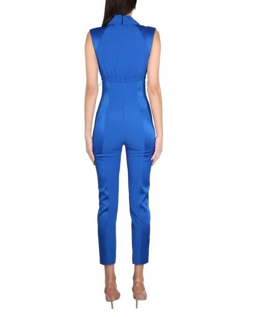 Boutique Moschino Blue Sport Chic Jumpsuit