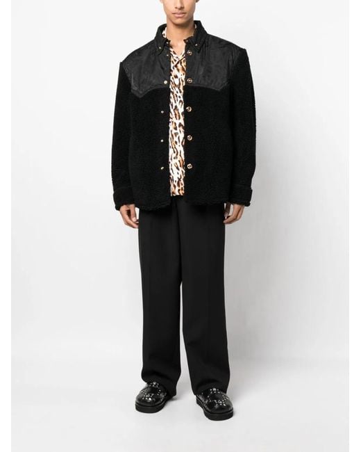 Versace Black Silhouette Baroque Jacket for men