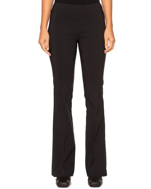Avenue Montaigne Black Technical Lightweight Flared Pants for men