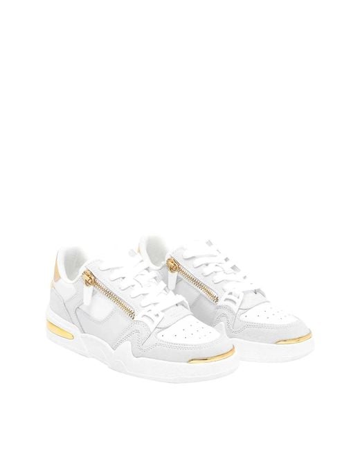 Giuseppe Zanotti White Gz-Ghost Low-Top Sneakers for men