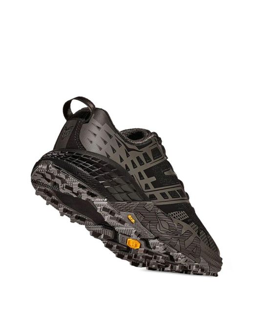 Hoka One One Black Hoka Polyamide Rubber Shoes for men