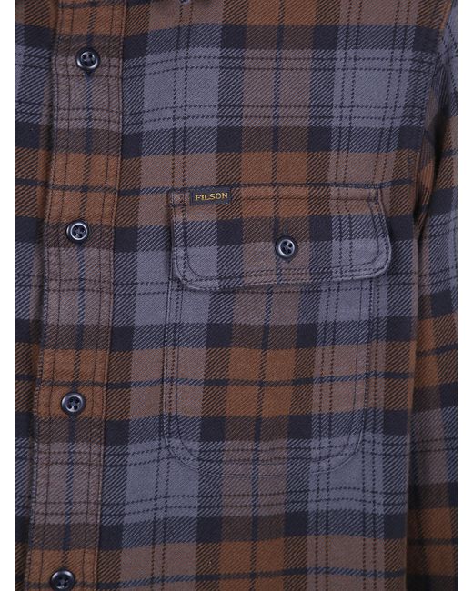 Filson Blue "Vintage Flannel Work" Shirt for men