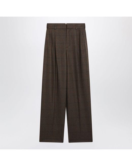 Loro Piana Gray Checkpattern Trousers