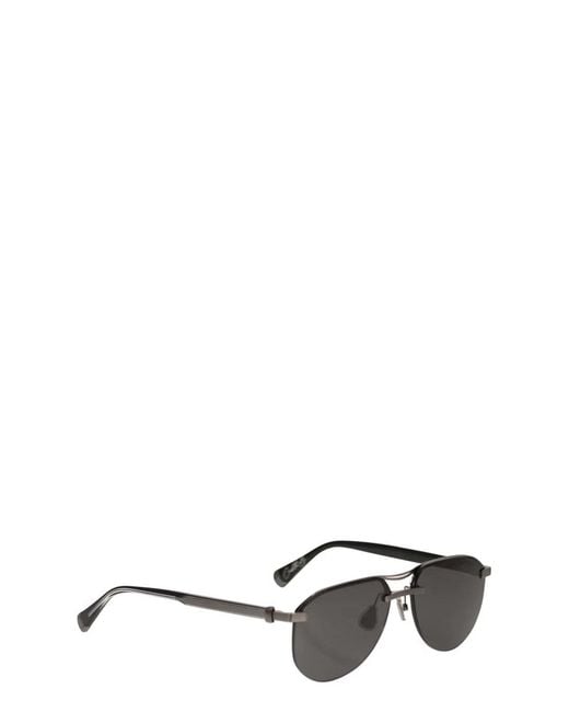 Brunello Cucinelli Gray Titanium Sunglasses for men