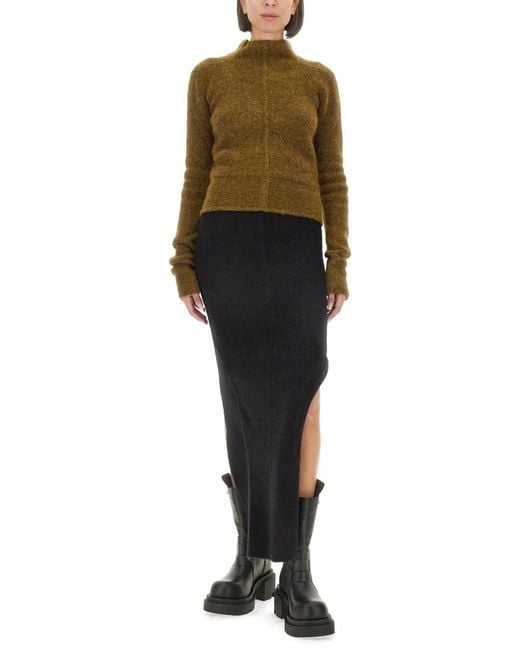 Rick Owens Green Turtleneck Jersey