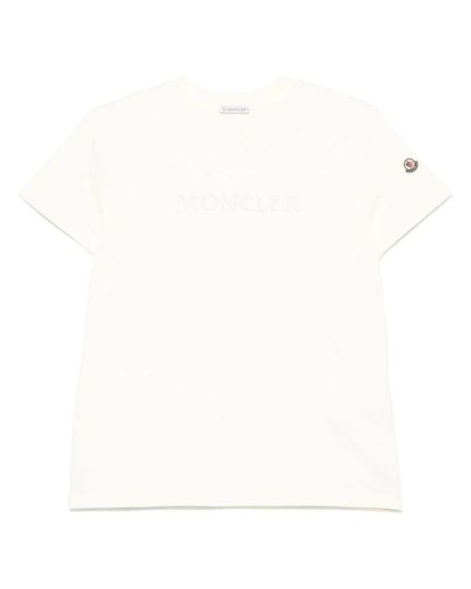 Moncler White Ss T-Shirt