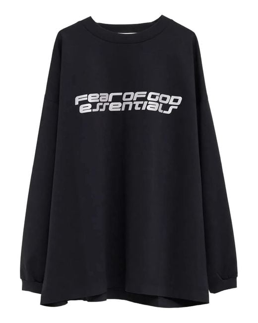 Fear Of God Black "90's Long Sleeve" Tee for men