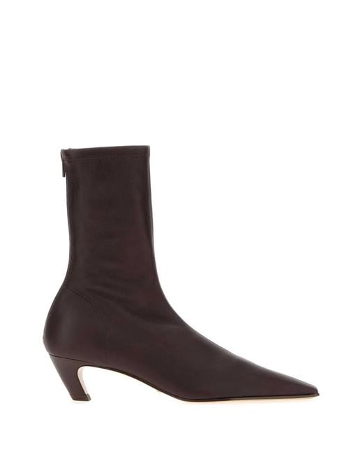 Khaite Brown Arizona Ankle Boot 40