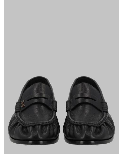 Saint Laurent Black Le Loafer Leather Loafers For With 1.5 Cm Heel for men