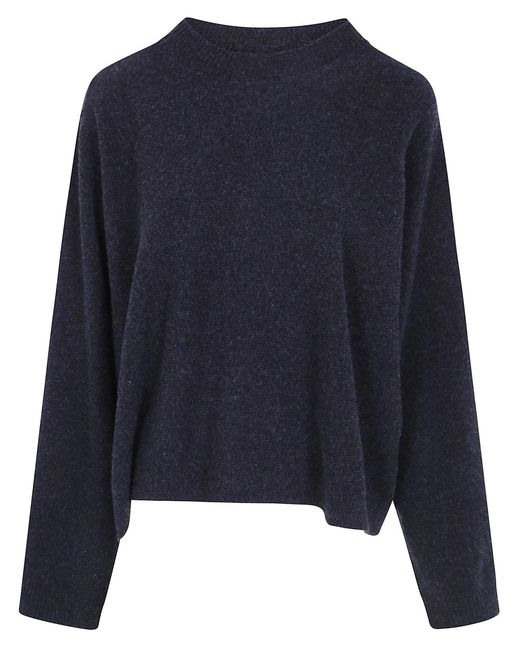 Sofie D ́hoore Blue "Maui" Oversized Pullover C-Neck Long Sleeves