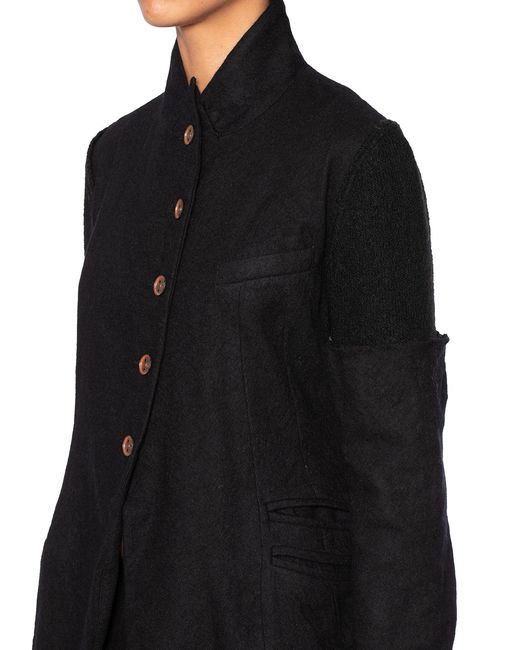 Marc Le Bihan Black Wool Single-Breasted Jacket