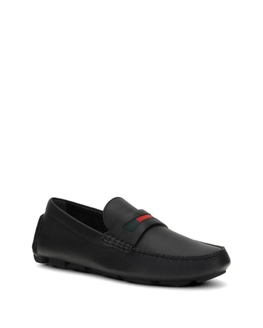 Gucci Black Leather Loafers for men