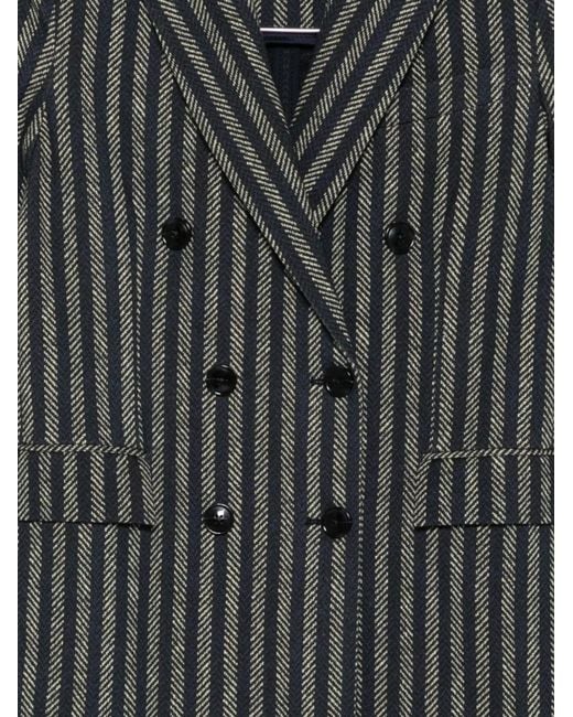 Circolo 1901 Gray Cotton Double-Breasted Jacket