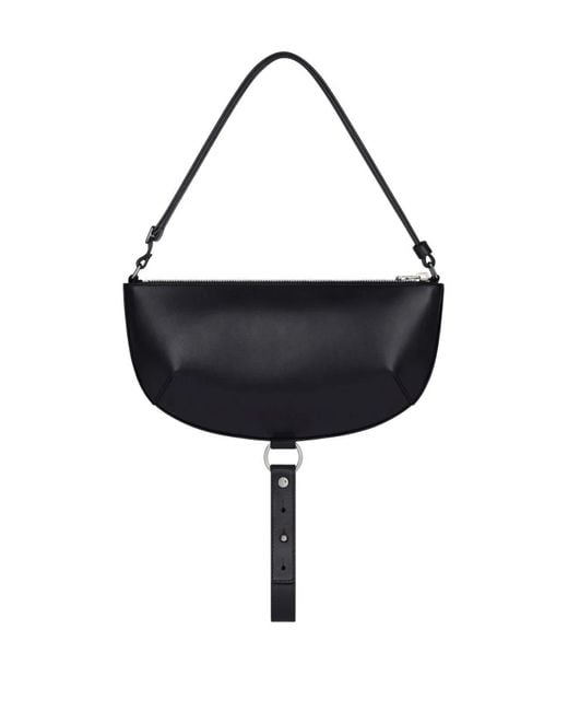 Courreges Black Courregès Calf Leather Handbag