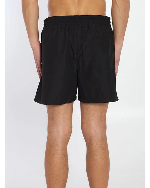 Gucci Black Swimsuit With Logo for men