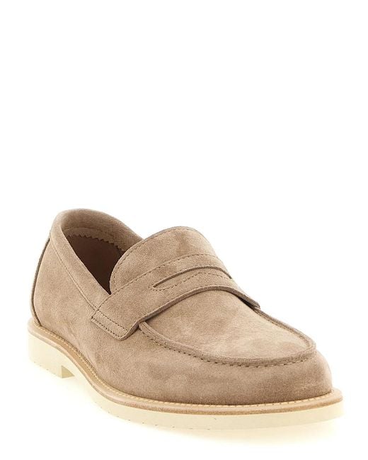 Brunello Cucinelli Brown 'Penny Loafer Light' Loafers for men