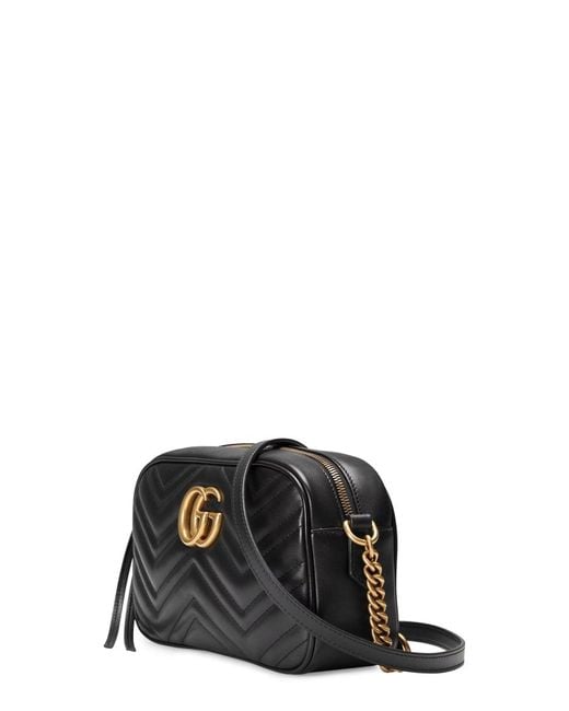 Gucci Black Shoulder Bag "Gg Marmont" Small