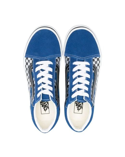 Vans Blue Old Skool Reflect Check