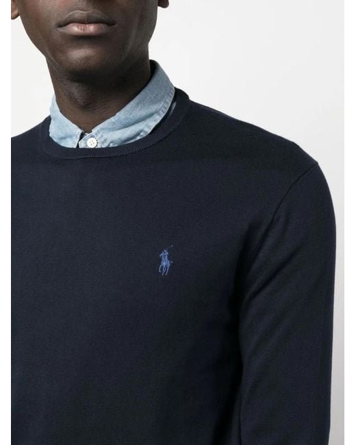 Polo Ralph Lauren Blue Cotton Pullover for men