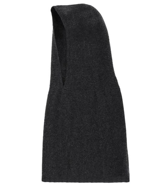 Alysi Black Knitted Hood