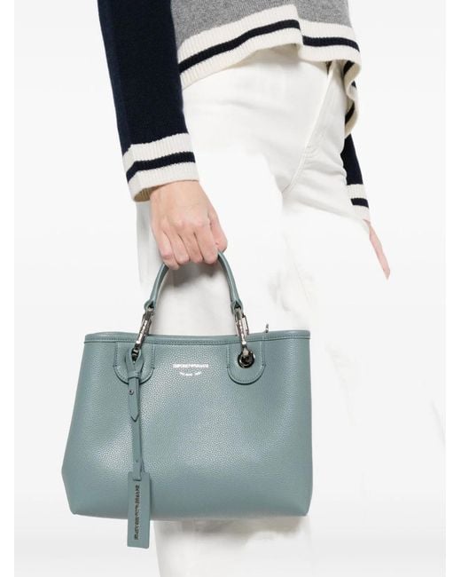Emporio Armani Gray Myea Small Shopping Bag