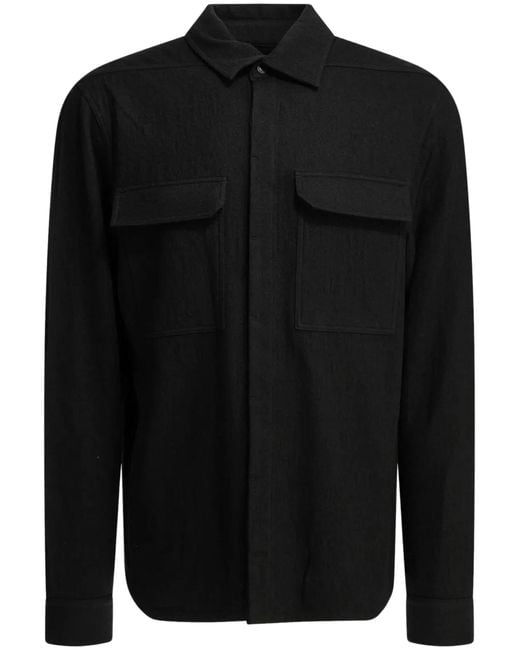 Rick Owens Black Work Shirt for men