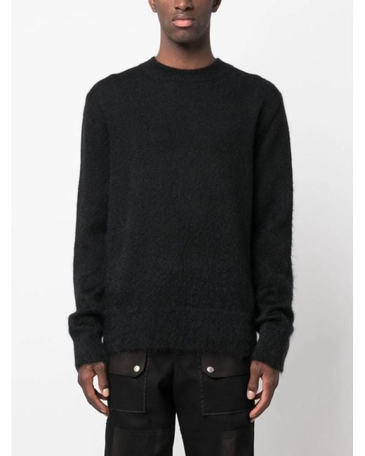 Off-White c/o Virgil Abloh Black Mohair Blend Sweater for men