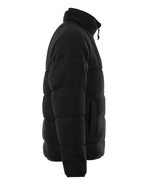 Patagonia Black Reversible Recycled Nylon Down Jacket for men