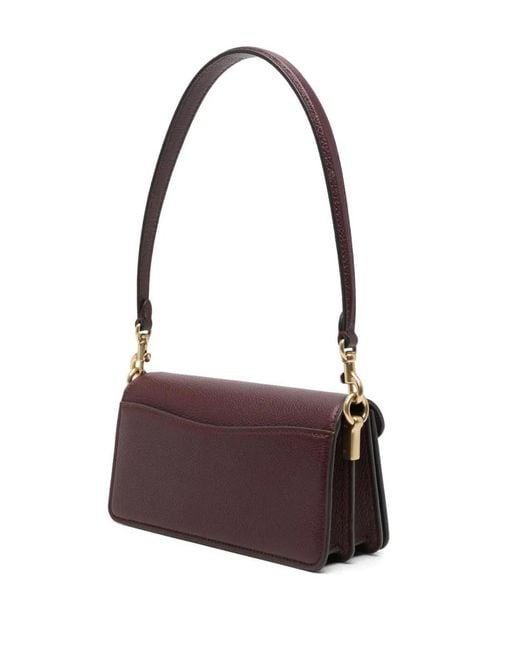 COACH Purple Tabby 20 Leather Shoulder Bag