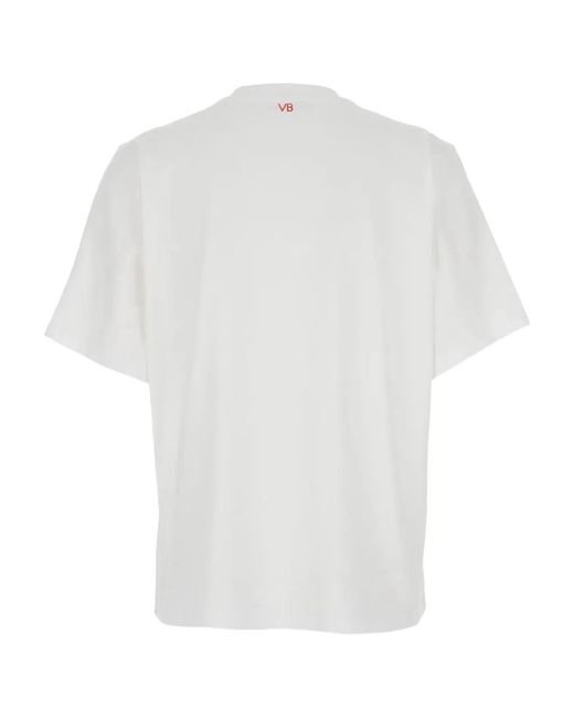 Victoria Beckham White Just Stick A Filter On It Slogan T-Shirt