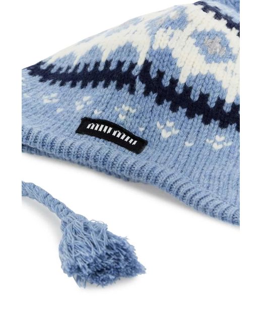 Miu Miu Blue Cappelli