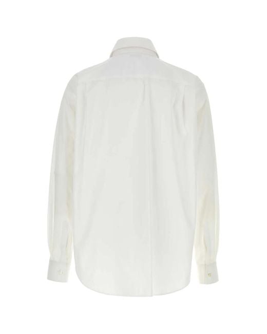 McQueen White Dbl C Stand Cuff Sht for men