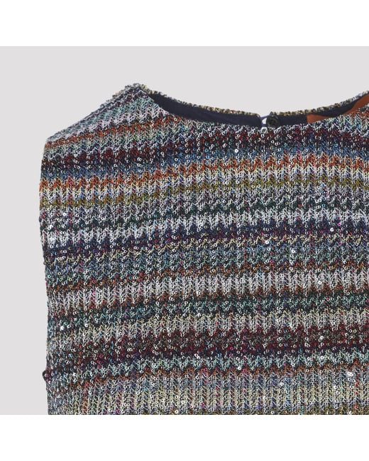 Missoni Gray Multi Caperdoni Short Dress