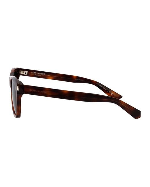 Saint Laurent Black Havana-Havana- Acetate Sunglasses for men