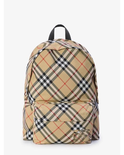 Burberry Gray Check Backpack