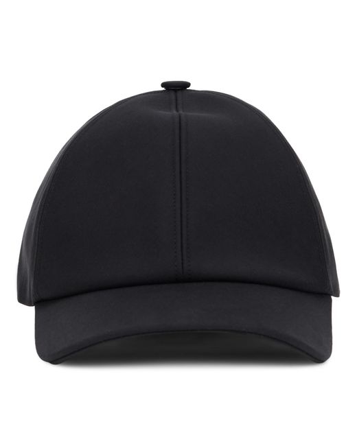 Fendi Black Cap With Adjustable Visor for men