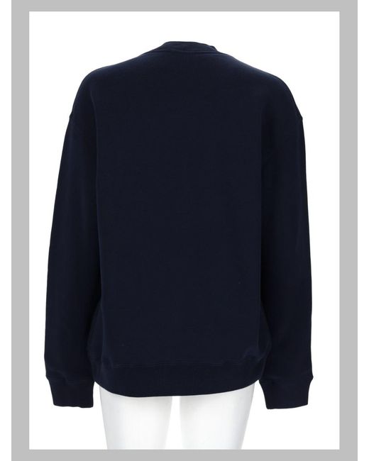 J.W. Anderson Blue Relaxed Fit Crewneck Cotton Sweatshirt